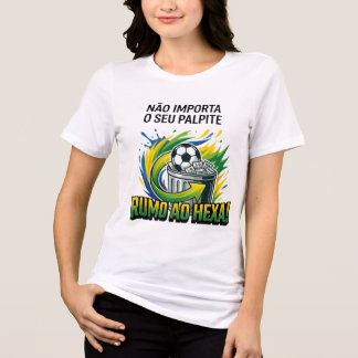 T-shirt Brazilië Op Weg Naar de Zesde Ster - Het M