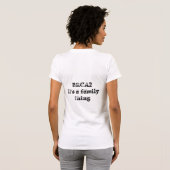 T-shirt BRCA2+ et positif ! (Dos entier)
