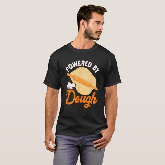 T-shirt Bread Baking Bread Maker Powered By Dough (Devant entier)