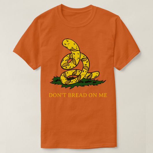 T-shirt Bread Gadsden Drapeau Parodique Baguette (Design devant)