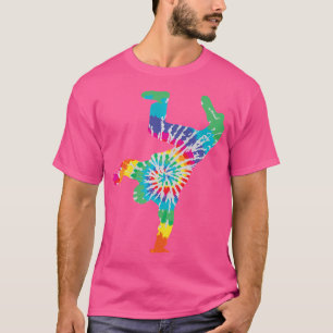 T-shirt Break Dancing Shirt Tie Dye Retro B-Boy Hip hop Gi
