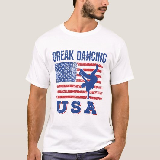 T-shirt Break Dancing USA (Devant)