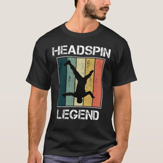 T-shirt Breakdance Break-dancer Vintage Retro (Devant)
