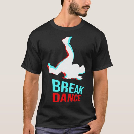 T-shirt Breakdance Hip Hop Rap Rapper Music Graffiti (Devant)