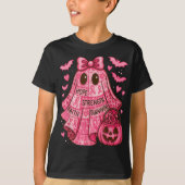 T-shirt Breast Cancer Hope Strength Faith Survivor Ghost W (Devant)