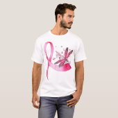 T-shirt Breast Cancer Ribbon Pink Dragonfly (Devant entier)