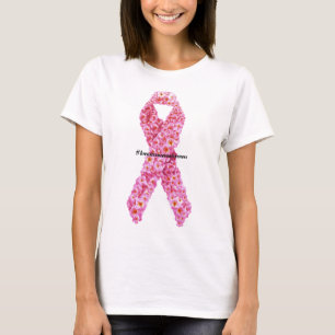 T-shirt #breastcancersensibilisation Pink Bow of Flowers S