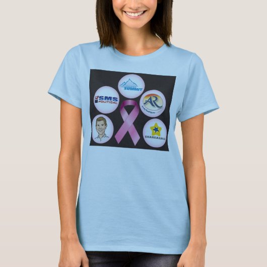 T-shirt BreastCancerWalk_front_black (Devant)