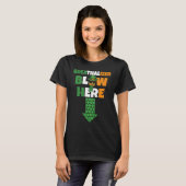 T-shirt Breathalizer Blow Here St Patricks Day Pineapple S (Devant entier)