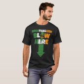 T-shirt Breathalizer Blow Here St Patricks Day Pineapple S (Devant entier)