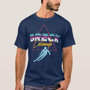 T-shirt Breck ColoradoStation de ski des années 1980 R