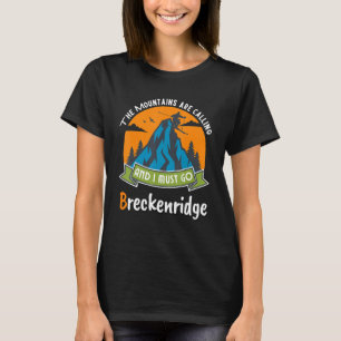 T-shirt Breckenridge Colorado Breck Colorado Ski Rétro