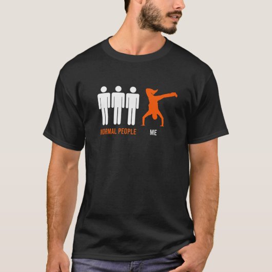 T-shirt Bredancer Drôle Dit Urbain Danse Symbole Vague (Devant)