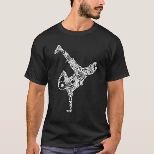 T-shirt Bref Danse Street Dance Fast Movement Dance 1 (Devant)
