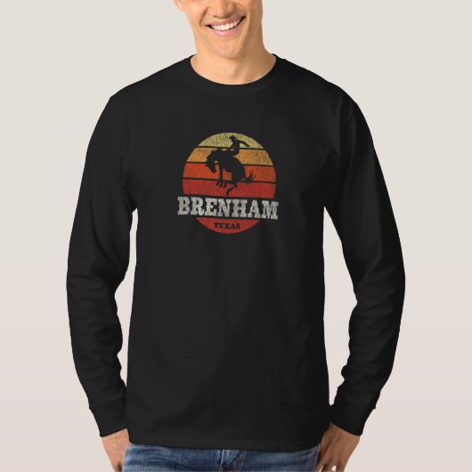T-shirt Brenham TX Pays Vintage Western Retro (Devant)
