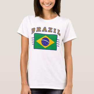 T-shirt Brésil avec drapeau