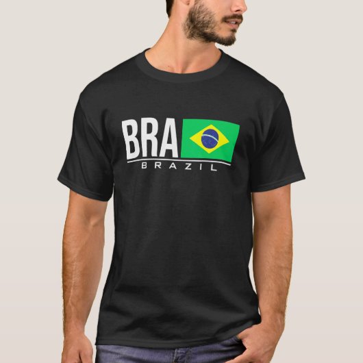 T-shirt Brésil Brasil Drapeau Brésil Code Pays Bra Sport (Devant)