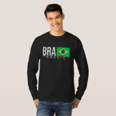 T-shirt Brésil Brasil Drapeau Brésil Code Pays Bra Sport (Devant entier)
