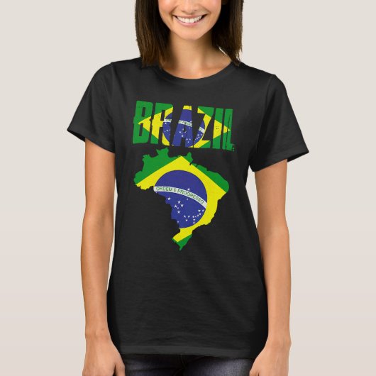 T-shirt Brésil Brésil Brésil Indicateur (Devant)
