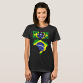 T-shirt Brésil Brésil Brésil Indicateur (Devant entier)