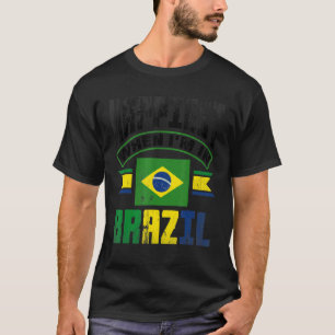 T-shirt Brésil Brésil Brésil Le Drapeau Le Plus Heureux Qu