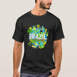 T-shirt Brésil Brésil Carnaval Brésil amour Brasil Pride V