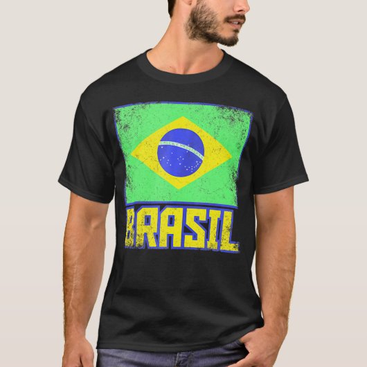 T-shirt Brésil Brésil Pays Drapeau Pride Brésilienne (Devant)