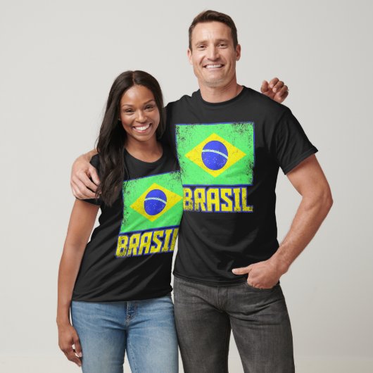 T-shirt Brésil Brésil Pays Drapeau Pride Brésilienne (Unisexe)