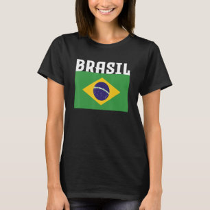 T-shirt Brésil Brésilien Drapeau Fierté Origine brésilienn