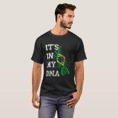 T-shirt Brésil C'est Dans Mon ADN Molécule Brésilienne Bré (Devant entier)
