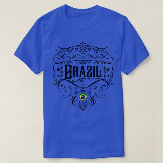 T-shirt Brésil Conception Vintage 1 (Design devant)