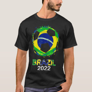 T-shirt Brésil Drapeau 2022 Supporter brésilien Soccer Tea