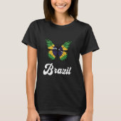T-shirt Brésil Drapeau Brasil Fierté brésilienne Fier Papi (Devant)