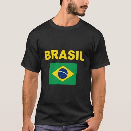 T-shirt Brésil Drapeau Cool Brésil Drapeau Brésil Drapeaux (Devant)