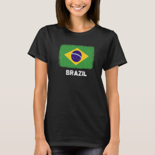 T-shirt Brésil Drapeau Soutien Brésiliens Femmes Hommes