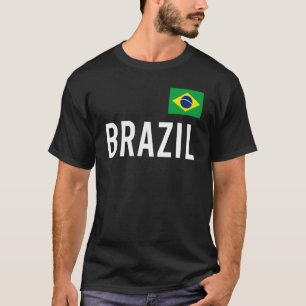 T-shirt Brésil Femmes Hommes Enfants Brésil Drapeau Souven