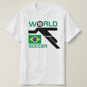 T-Shirt Brésil Football Mondial