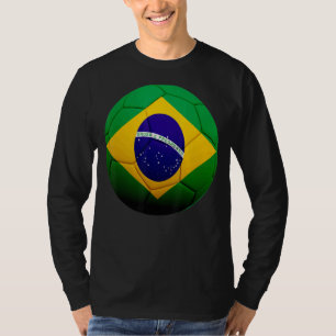 T-shirt Brésil Football National Ball Brésil drapeau Footb