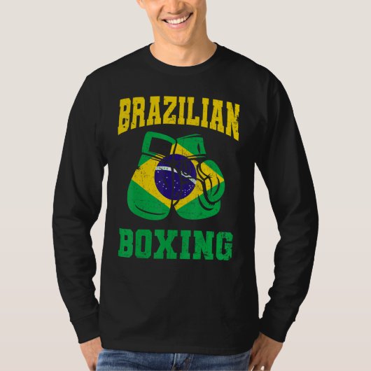 T-shirt Brésil Gants de boxe Brésil Pride Hommes Femmes (Devant)