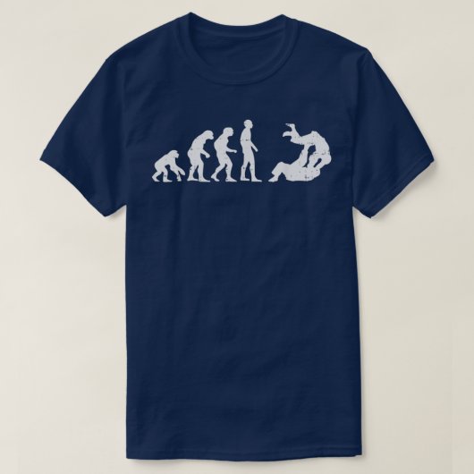 T-shirt Brésil Jiu Jitsu Judo Evolution Funny Martial A (Design devant)
