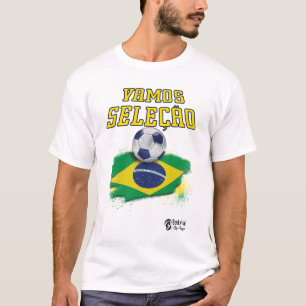 T-shirt Brésil L'équipe nationale de football fans Tee ver