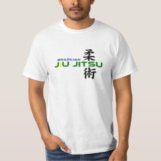 T-shirt Brésilien Jiu Jitsu avec les caractères japonais