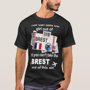 T-shirt Brest Boarding Pass Brest Girl Brest