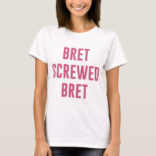 T-shirt Bret Hart T-ShirtBret vissé
