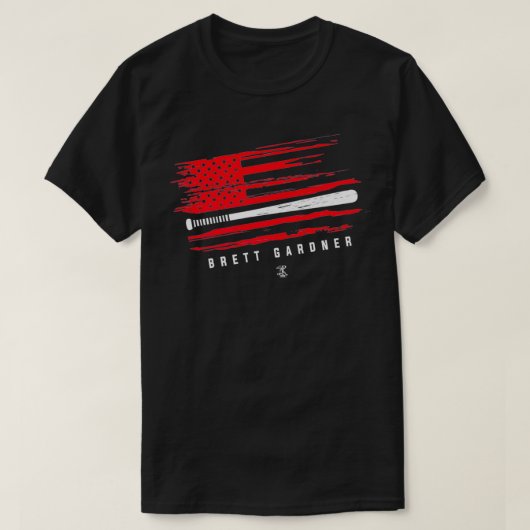 T-shirt Brett Gardner Baseball Drapeau Graphique Apparel P (Design devant)
