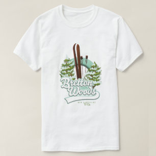 T-shirt Bretton Woods New Hampshire logo de ski