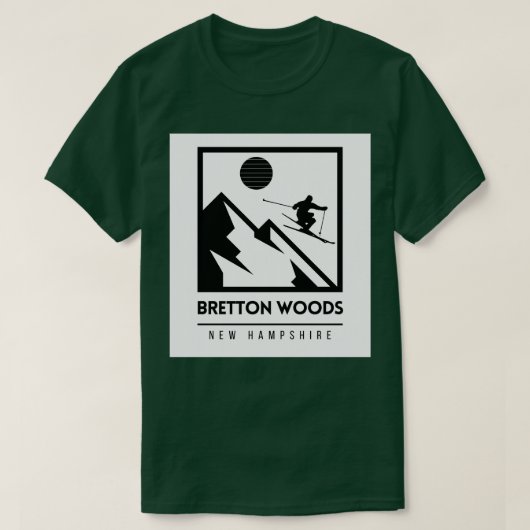 T-shirt Bretton Woods New Hampshire ski des États-Unis (Design devant)