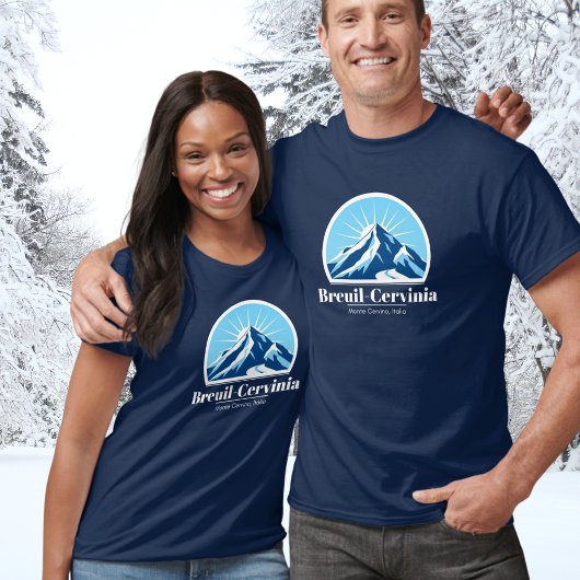 T-shirt Breuil-Cervinia Monte Cervino en italie