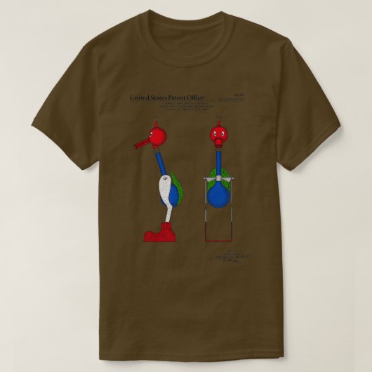 T-shirt Brevet d'oiseau potable (Design devant)