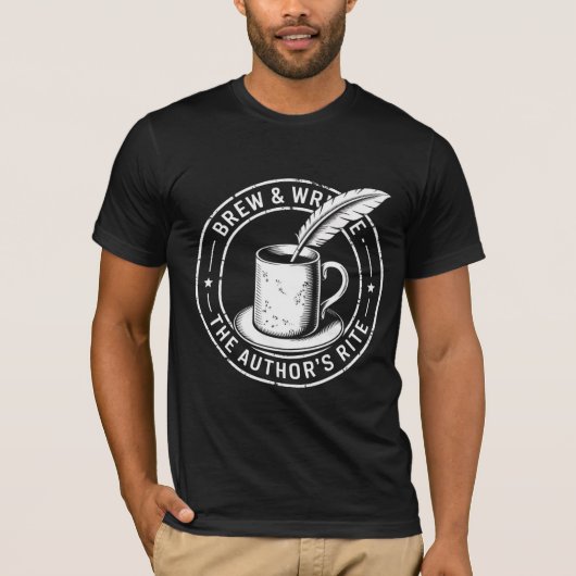 T-shirt Brew & Write - The Author's Rite (Devant)